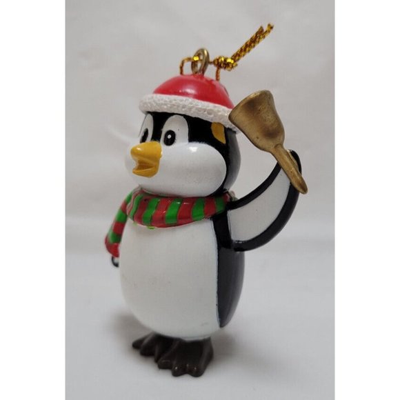 Ganz Penguin Holding Bell Christmas Ornament - Picture 2 of 8